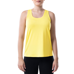 Débardeur femme uni élégant, design personnalisé, coton doux, idéal pour le fitness et l'entraînement. - Product Image 2