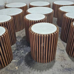 Modern Wooden Coffee <b>Table</b> With <b>Marble</b> <b>Top</b> Scandinavian Design Living Room Furniture Storage <b>Side</b> <b>Table</b> - Product Image 5