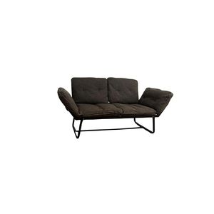 Violette Metal <b>Frame</b> Love Seat Stylish <b>Futon</b> Sofa Bed - Product Image 1