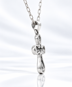 Handcrafted Silver 925 <b>Cross</b> Pendant with Oxidized Detail for Men and Women Spiritual Jewelry Daily & Any Occasion Wear - Product Image 4
