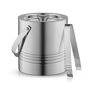 Seau à glace pour vin en acier inoxydable à double paroi isolé sous vide avec éclairage LED pour les fêtes, les bars, les hôtels - Capacité personnalisable - Product Image 2