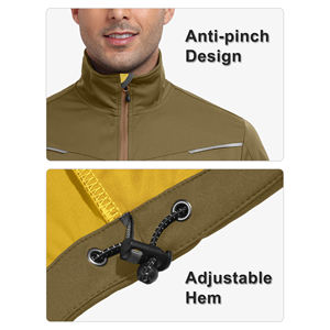 Chaqueta Deportiva de Béisbol de Manga Corta para Hombre, de Secado Rápido, Tejido Elástico, Resistente al Viento, con Bajo Ajustable y Cómoda - Product Image 6