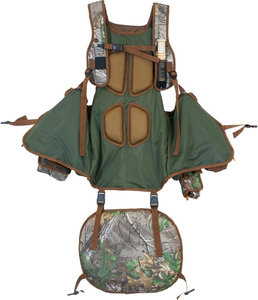 Custom Double-sided Wear Green Woodland <b>Camo</b> <b>Camo</b> Hunting Vest Hunting Vest - Product Image 3