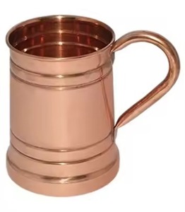 Elegant Serving Copper Mug Moscow Mule Cup Smooth Finish Drinkware for Restaurant <b>Kitchen</b> <b>Bar</b> <b>Table</b> - Product Image 1