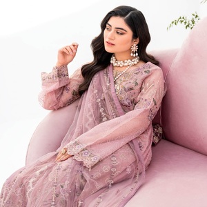 Ramsha Vol เสื้อผ้าอินเดียและปากีสถานปัก M-8สำหรับเจ้าสาว lehnga choli สุดหรู - Product Image 4