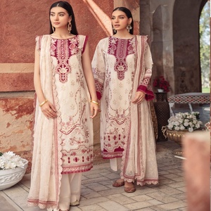 Ramsha Volume ANDAAZ Luxury Lawn Collection Pakistani Indian Shalwar Kameez Trajes Ropa de fiesta formal en tela de césped de alta calidad - Product Image 4
