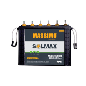 Batería de Plomo-Ácido Tubular Alta MASSIMO de 12V 220Ah, Fabricada en India, Calidad Superior, Más de 1500 Ciclos, Disponible en Grandes Cantidades - Product Image 1