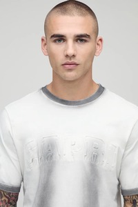 Camiseta Oversize de Algodón Pesado para Hombre, Corte Holgado con Hombros Caídos, Estilo Urbano, Lisa, Personalizable con Logo, Venta al por Mayor - Product Image 3