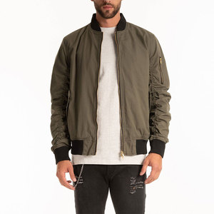 Chaqueta Bomber Personalizada para Hombre, Chaqueta de Vuelo Ligera, Chaqueta de Piloto, Fabricante OEM y ODM, Chaqueta Bomber Informal con Cierre de Cremallera - Product Image 3