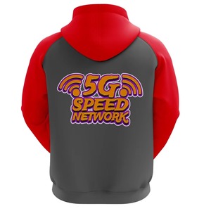 Sudadera con Capucha DTF Roja con Cordón – Sudadera Unisex Casual Lisa para Hombre y Mujer, Estilo Urbano, Suave y Moderna - Product Image 3