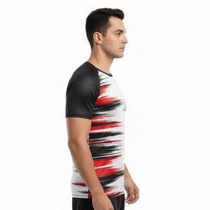 Custom Men's Moisture Wicking Rash Guard OEM ODM Private Label <b>Athletic</b> Shirt Manufacturer - Product Image 2