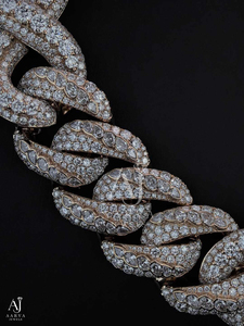 <b>Iced</b> <b>Out</b> Hip Hop Cuban Link Moissanite Necklace with Claw Setting VVS Brilliant Cut Rhodium Plated <b>Chain</b> Jewelry for Party Gift - Product Image 3