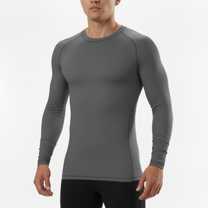 Custom 2026 Men MMA BJJ Rash Guard Long Sleeve <b>Compression</b> <b>Shirt</b> Quick Dry Breathable Anti UV Gym Training Sportswear - Product Image 2