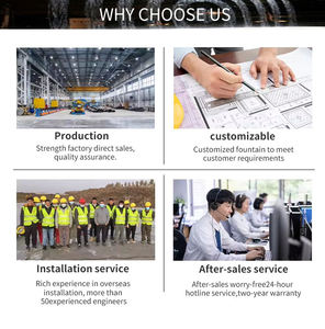 น้ำพุดนตรีสมัยใหม่ Horticlub สำหรับสวนสาธารณะและสวน น้ำพุกลางแจ้งพร้อมไฟ LED และหัวฉีดสแตนเลส - Product Image 4