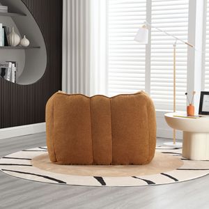 Poltrona Sacco in Schiuma ad Alta Resilienza, Comoda Poggiapiedi Quadrata per Soggiorno e Camera da Letto - Product Image 2