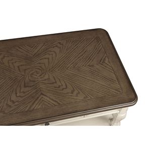 Consolle Antica Bianca e Marrone con Cassetto Portaoggetti - Product Image 5