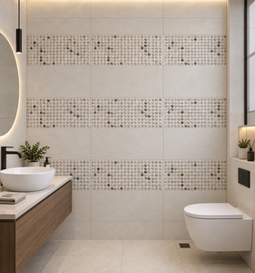 Carrelage mural effet marbre crème 30x60 cm, carrelage mural aspect pierre 300x600 mm, carrelage mural en céramique pour intérieur, salle de bain et cuisine - Product Image 6