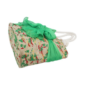 Durable PP Laminated Jute Beach <b>Bag</b> with Multicolor Twisted Rope Handle Fashionable Sarong for Sea Beach Lovers Promotional Item - Product Image 5