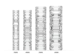 Bagues d'éternité en moissanite en gros, diamants de laboratoire VVS, argent 925, or 14K 18K, fabricant de bijoux OEM ODM en vrac, Inde - Product Image 6