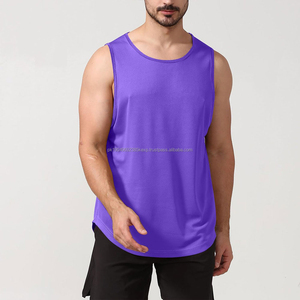 Débardeur de sport pour homme en maille 3D personnalisé, logo personnalisé, unisexe, respirant, séchage rapide, 100% coton, débardeur musculaire pour l'entraînement - Product Image 3