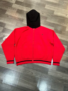 Blouson Bomber Coupe-Vent Décontracté Personnalisé en Viscose/Coton Respirant et Écologique avec Blocs de Couleurs et Coutures Tatami – Vente en Gros - Product Image 4