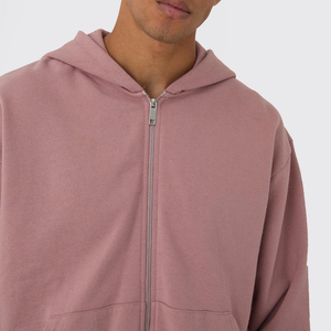 Ensemble de survêtement personnalisé pour homme avec capuche et fermeture éclair, motif uni, dernière collection, idéal pour l'entraînement et le sport, survêtements zippés pour l'hiver - Product Image 6