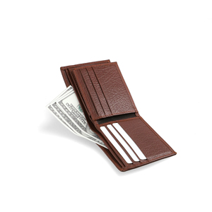 High Quality Men's Bifold <b>Wallet</b> Short Genuine Leather Luxury Multifunctional <b>RFID</b> <b>Blocking</b> Card Holder Embroidery Custom Logo - Product Image 5