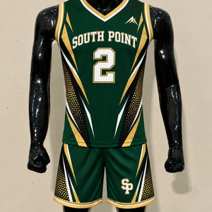 Ensemble Maillot et Short de Basketball 100% Polyester Léger à Séchage Rapide pour Équipes – Personnalisation Frontale – Vente en Gros - Product Image 1