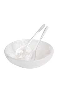 Bol de service intemporel en résine avec ensemble de cuillères pour une décoration de table classique et moderne, créant une expérience de service élégante - Product Image 5