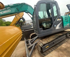 Mini-excavatrice Kobelco SK75 <span class=keywords><strong>haute</strong></span> performance, fabrication japonaise, hydraulique renforcée, châssis renforcé, cabine climatisée, faible consommation de carburant, 75. - Product Image 1
