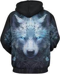 3D Sublimation Wolf Graphic Hoodie All-Over Print Heavyweight Sweatshirt Unisex Custom Digital Print Streetwear Autumn - Product Image 2