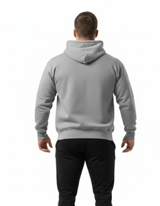 Sweat à capuche épais en molleton 100 % coton de haute qualité, coupe oversize à épaules tombantes, avec logo personnalisé, 430 GSM, coupe classique pour l'hiver - Product Image 4