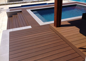 BESTOO DECKING Revêtement de <span class=keywords><strong>terrasse</strong></span> antidérapant <span class=keywords><strong>en</strong></span> composite <span class=keywords><strong>bois</strong></span>-plastique pour extérieur, <span class=keywords><strong>terrasse</strong></span> et jardin - Product Image 4