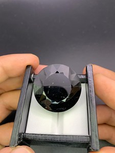 Pierre précieuse naturelle de tourmaline noire facettée, pierre brute pour la fabrication de bijoux, vente en gros - Product Image 4