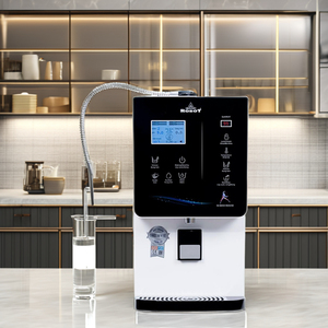 เครื่องกรองน้ำอัลคาไลน์อิออนไนซ์แบบ ROBOT สำหรับสุขภาพ พร้อมแผ่นอิเล็กโทรด 5/7/9/11 แผ่น ระบบทำความร้อนอัจฉริยะ สำหรับใช้ในครัวเรือน ปลั๊กแบบ EU ภาษาอังกฤษ - Product Image 5