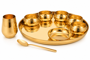 Juego de Cena Clásico de Bronce Kansa Premium para Bodas, Eventos Corporativos y Regalos Festivos - Sostenible y Duradero - Product Image 1