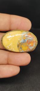 Nouvel Arrivage Maligano Jasper Cabochon rainuré en laiton, Pierre précieuse en vrac de qualité exceptionnelle pour la lithothérapie et la fabrication de bijoux, pour sertissage clos - Product Image 6