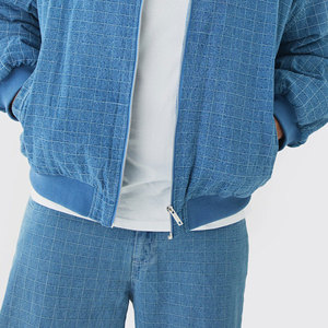 Quality Casual Embroidered Windproof Oversized Drop Shoulder Denim <b>Jeans</b> <b>Jacket</b> for Men Distressed <b>Black</b> 100% Cotton Winter - Product Image 4