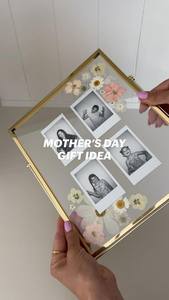 Home Decor Glass & Metal Hanging Picture <b>Frame</b> for <b>Wall</b> Decoration,with 2 Sides Hanging Chain Customised(Golden) Decorative - Product Image 3