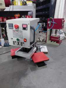 เครื่องรีดร้อนลมแบบแบน ขนาด 8x8 นิ้ว ยี่ห้อ Impression Machinery India สำหรับพิมพ์เสื้อยืด 2 แผ่น ใช้ไฟ AC 220V - Product Image 2