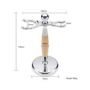 Ensemble de rasage professionnel avec rasoir en acier inoxydable de haute qualité, léger, avec logo personnalisé et ensemble de rasage de luxe - Product Image 2