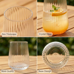 [Holar] Vasos de Vino de Plástico Transparente Reutilizables de 20 oz con Rayas Personalizadas Hechos en Taiwán para Eventos y Regalos Corporativos - Product Image 4