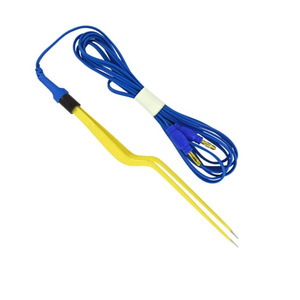 Azicon's Disposable Bayonet Bipolar Forceps with Cable - Sterile Precision Neurosurgical Coagulation Bayonet Bipolar Forceps - Product Image 4