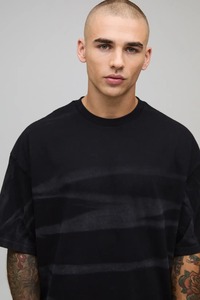 เสื้อยืดสตรีทแวร์ผู้ชายไซส์ใหญ่ ทรงบ็อกซี่ ไหล่ตก ผ้าฝ้ายเนื้อหนัก สวมใส่สบายๆ แฟชั่นฤดูร้อน - Product Image 2