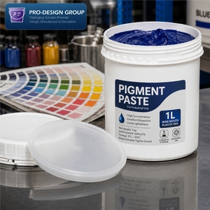 Seau en plastique à large ouverture de 1 L avec couvercle à vis pour conteneur de pigments, pot de stockage de produits chimiques, bouteille d'emballage, seau à peinture - Product Image 5