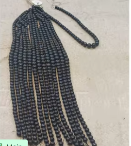 Forma redonda de moda una línea 5mm perla de agua dulce perlas naturales sueltas cuentas al por mayor fabricación de joyas cuentas para collar - Product Image 2