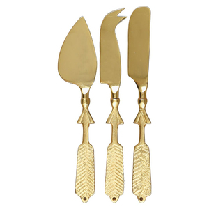 Ensemble de couteaux à fromage de qualité supérieure avec manche en bois d'olivier, couteaux à fromage dur et mou en acier inoxydable et fourchette, sculptés à la main, pour une utilisation en cuisine - Product Image 6