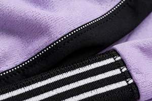 Custom <b>Purple</b> Tracksuit Men Printed Number 18 Two Piece Athletic Set Full Zip Sweatshirt Jogging <b>Suit</b> Striped Sleeve Sports Pant - Product Image 3