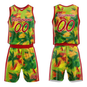 Tenue de basketball sur mesure de haute qualité, respirante, sans manches, avec short, pour sublimation - Product Image 1