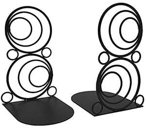 Sujetalibros decorativos de metal para escritorio de oficina, organizador de libros para el hogar, biblioteca, estantería - Product Image 1